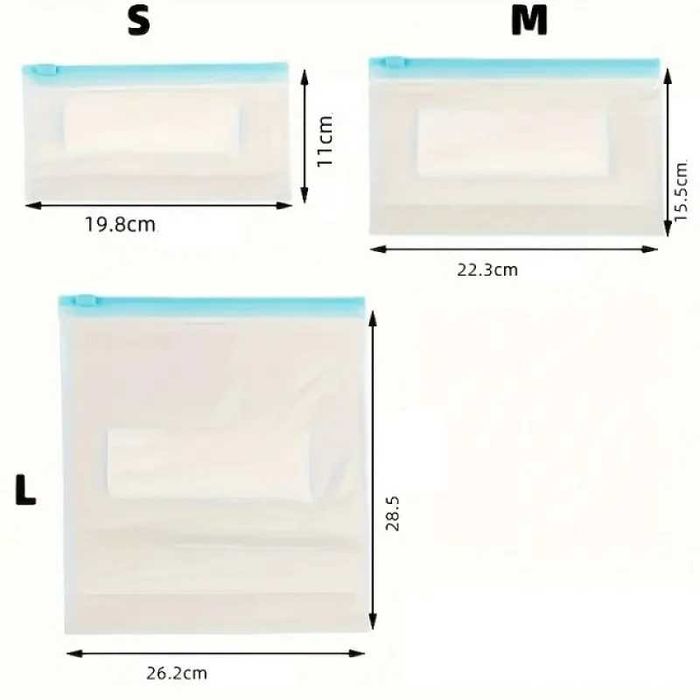 Пакети для заморозки із замком Zip-lock / Вакуумні пакети