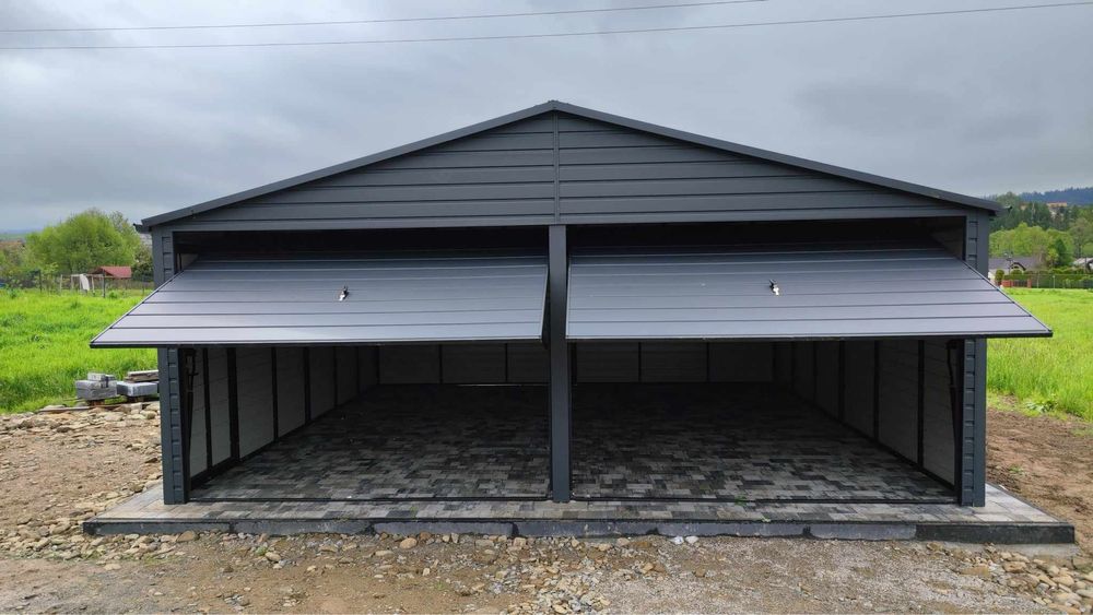 Garaz blaszany 6x6/5,80 ocynkowany profil zamkniety