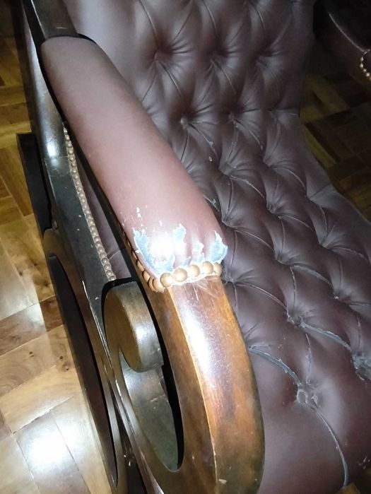 Cadeira de baloiço estofada