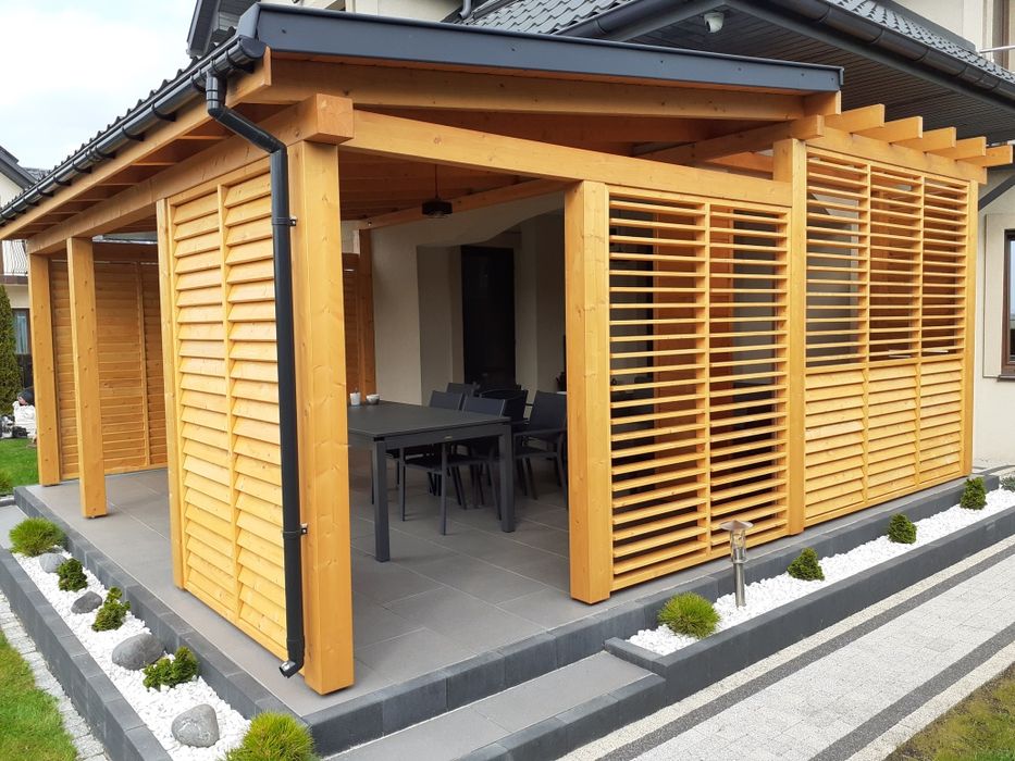 Altany Ogrodowe -Zadaszenia tarasów -Garaże- Domki drewniane