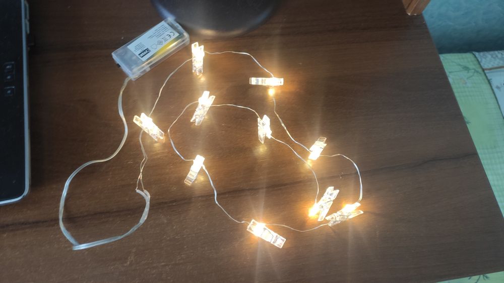 Продам гирлянду с прищепками