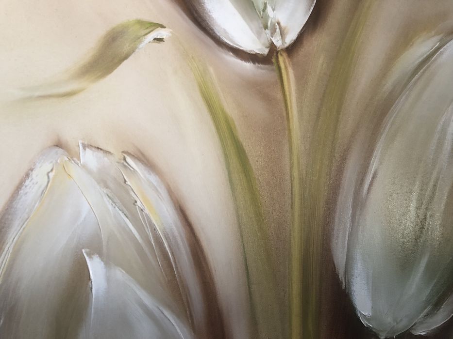 M. Bobrowska Tulipany olejny na płótnie