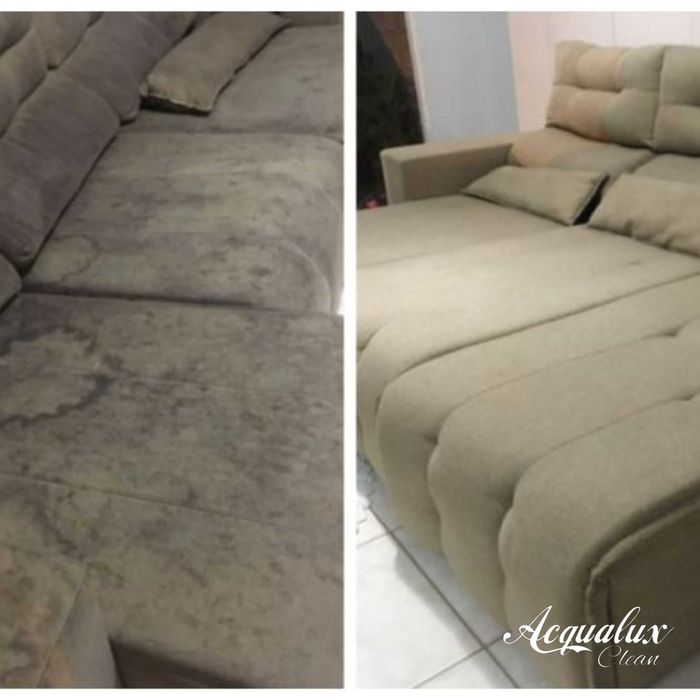 Higienização e impermeabilização de sofá, colchão
