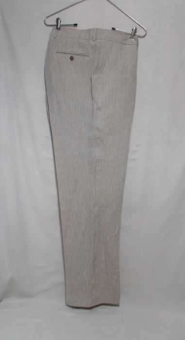 Новый костюм бежевый в полоску льняной 'Stones' 56р