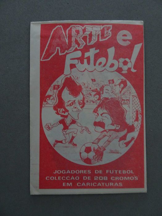 Carteira de cromos de futebol Arte e Futebol
