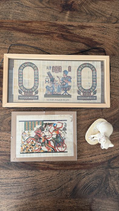 Quadros e Gato do Egípto