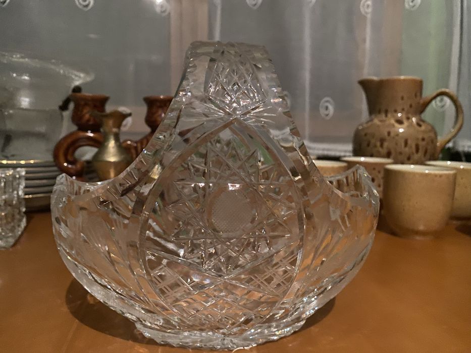 Kryształowy koszyczek PRL