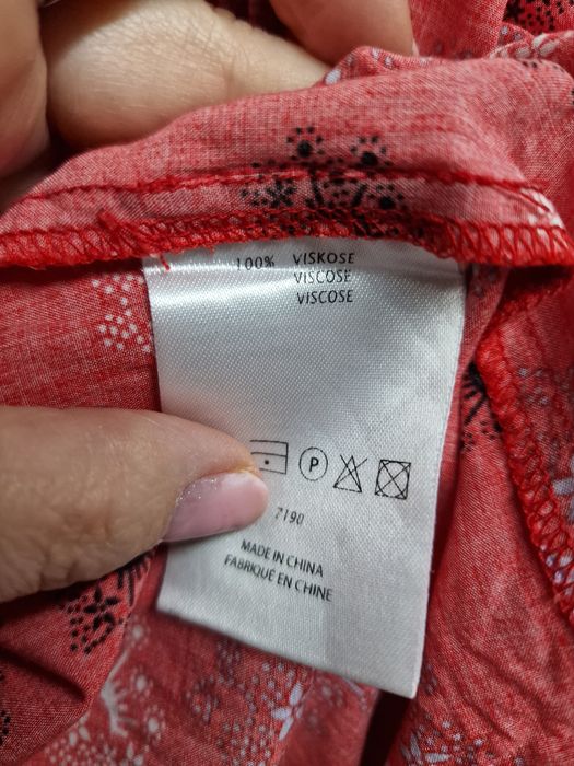 Sukienka czerwona wiskozowa rozmiar XL