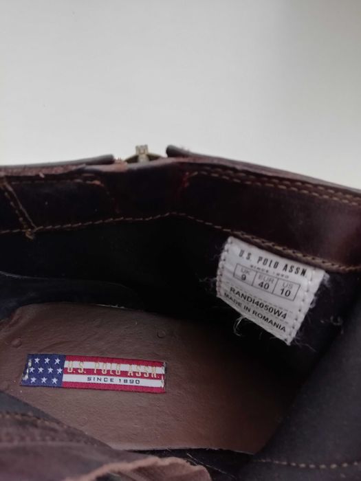 Шкіряні фірмові черевики американського бренду U.S.POLO ASSN!Оригінал!