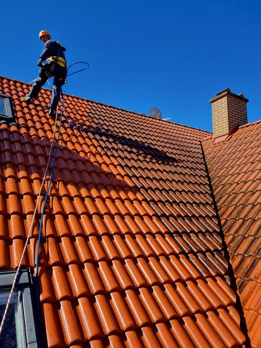 Mycie i malowanie elewacji, Mycie kostki , Mycie dachów