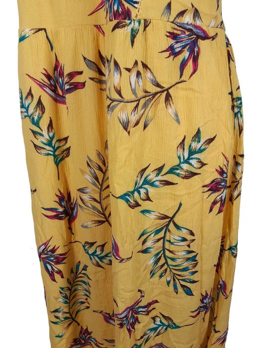Nowa żółta sukienka w kolorowe liście 48,4XL BonPrix plus size