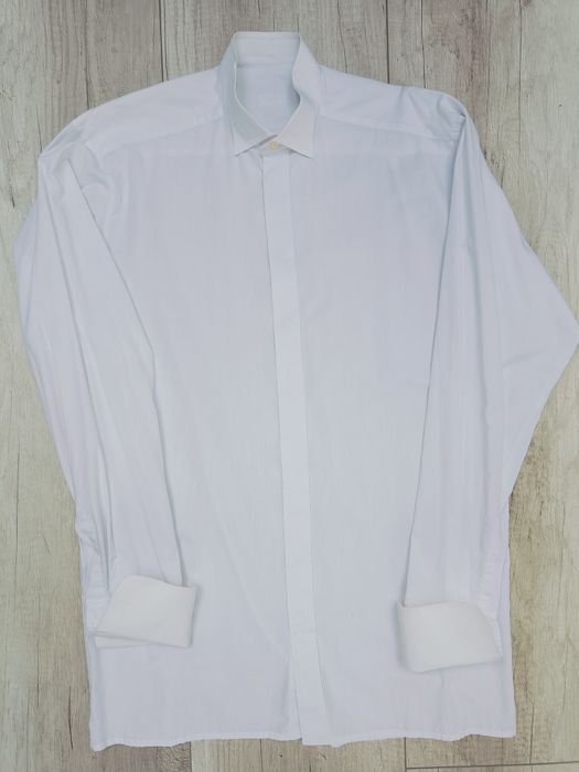 Biała koszula męska smokingowa na długi rękaw, Kastor, rozmiar XL (39)