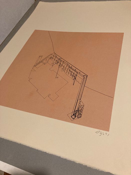 Serigrafia assinada Siza Vieira