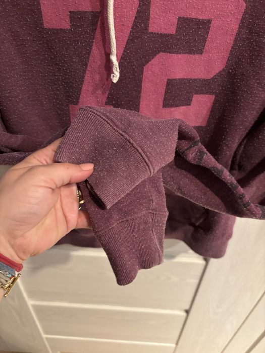 Bordowa różowa bluza S sweat capuche rally 72 Athletic dept w