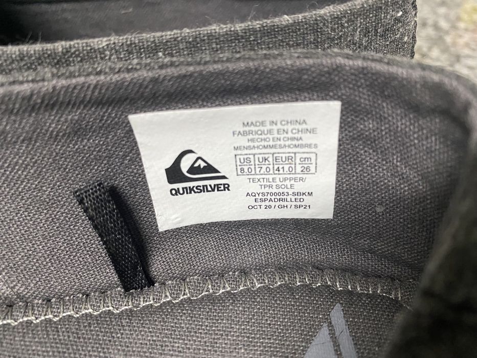 Alpacartas originais Quiksilver usadas apenas uma vez