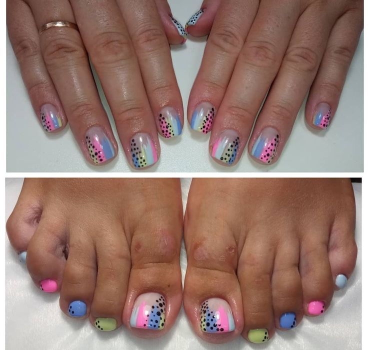 Манікюр педикюр з покриттям гель лаку
