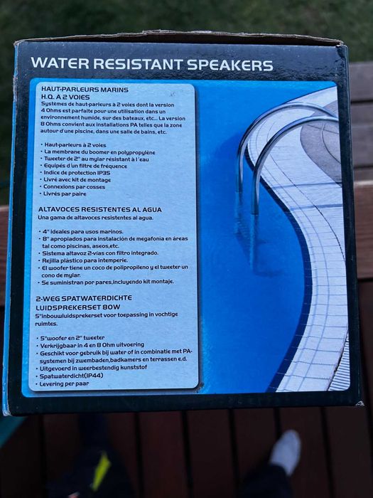 Głośniki wodoodporne nowe komplety Skytronic 125.032
