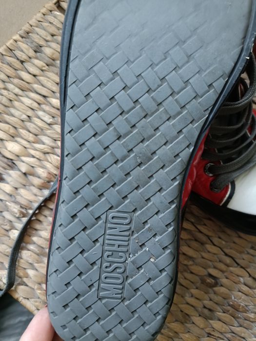 Buty skórzane Moschino