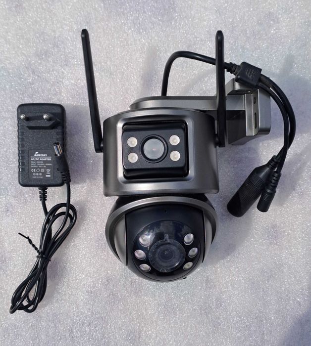 Бездротова поворотна Wi-Fi камера Green Vision + якісний блок живлення 12V на 2А