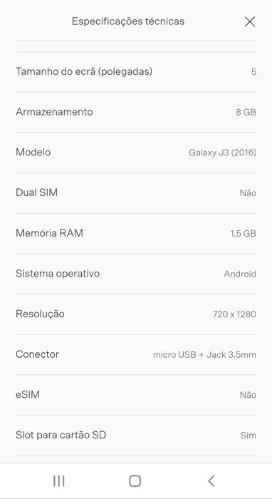 Samsung J3 6 dourado