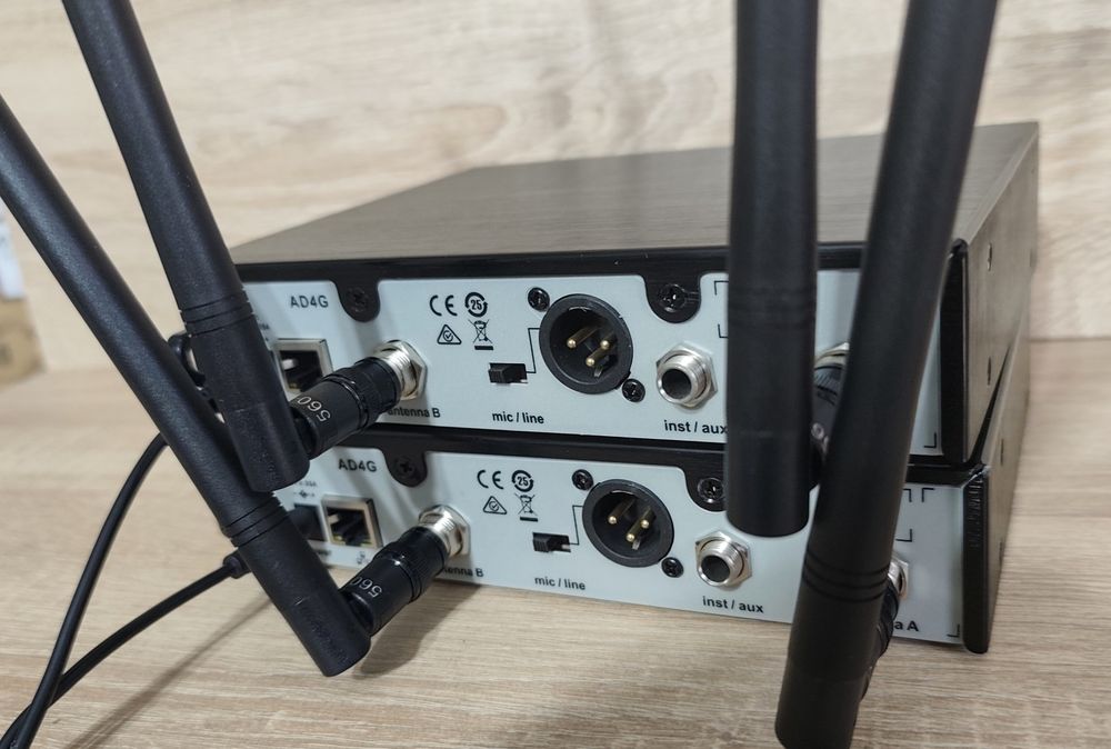 Zestaw bezprzewodowy mikrofon SHURE AD4D dla zespołu DJa do kościoła