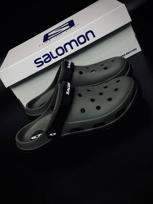 Новинка!! Якісні чоловічі сабо Salomon• крокси хакі •дихаючий верх • не потіють • крокси саломон• літнє вщуття для чоловіків від саламон