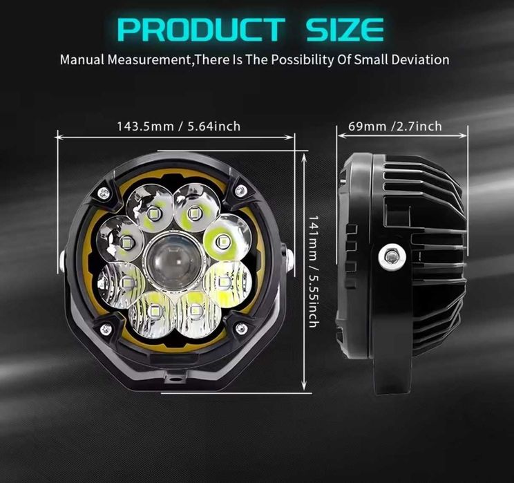Faróis auxiliares led MT Rider