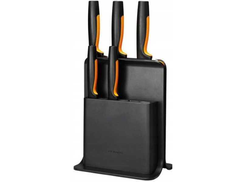 Zestaw Noży kuchennych w bloku Fiskars Functional Form Noże 6el NOWE