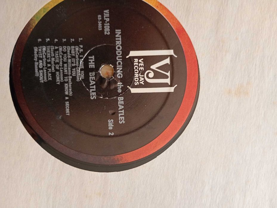 Disco de vinil dos Beatles.
