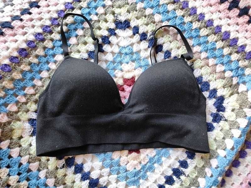 Biustonosz czarny, H&M, 70B