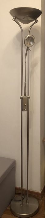 Candeiro em inox con 2 lampadas