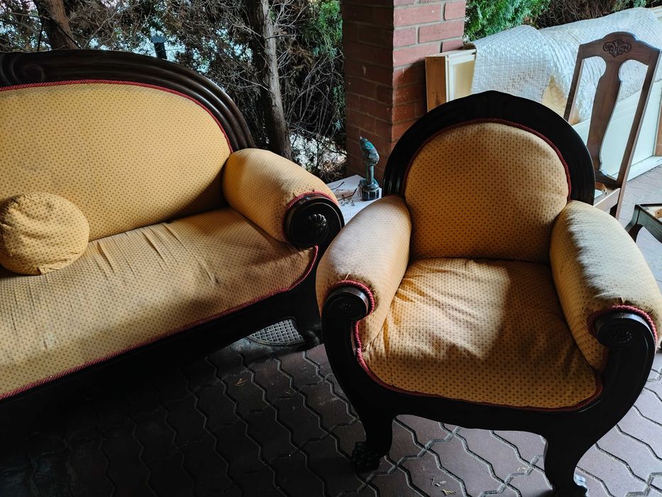 Sofa i fotele z XIX w.