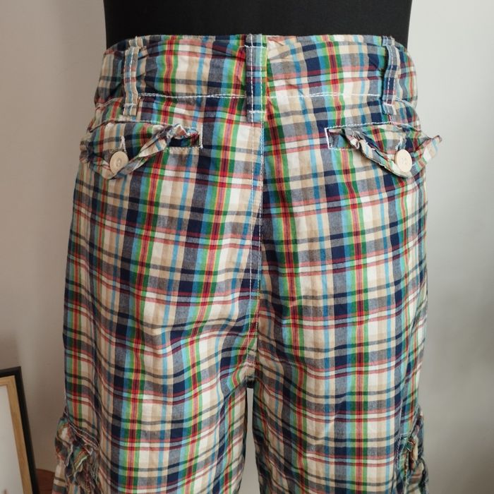 Spodenki męskie Zara Youth bermuda w kratę, bawełniane, r. M/L
