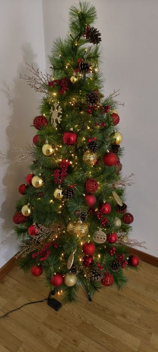 Árvore natal 1.20  toda decorada