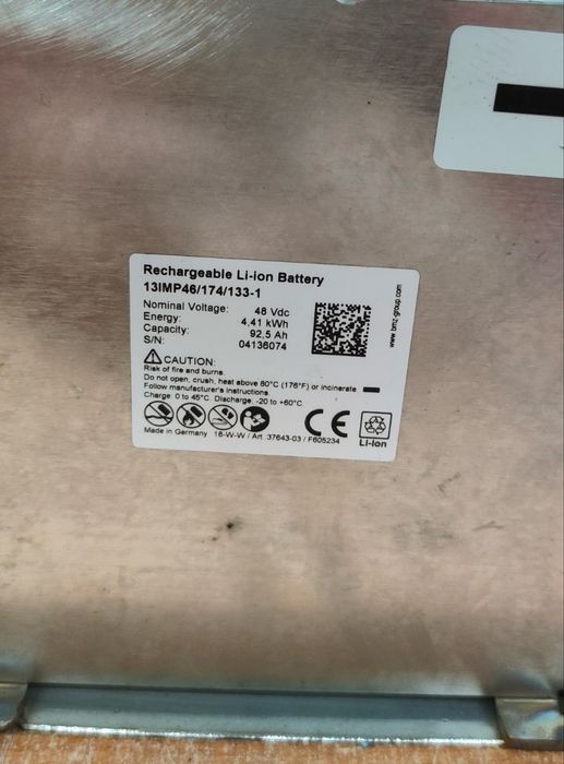 Акумулятор для інвертора 48v. 4.4kw. 92A.