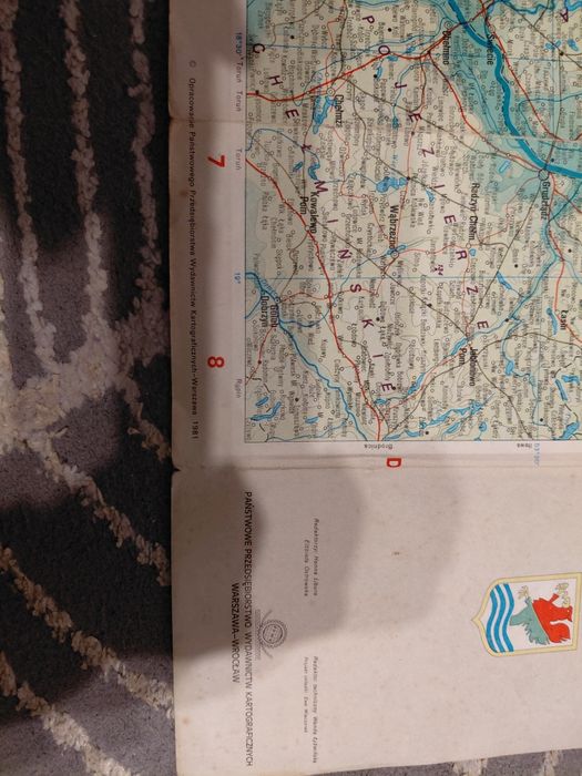 Stara mapa województwa Gdańskie-Słupskie