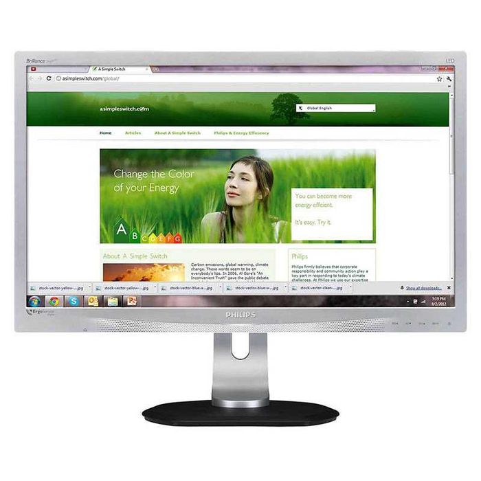 Монітори 24" Philips 241P3LYES TN LED Full HD (1920x1080) DP/DVI/VGA‼️