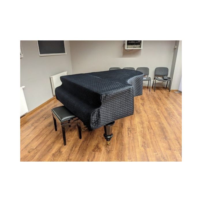 Pokrowiec na fortepian ,aksamitna pikowana tkanina