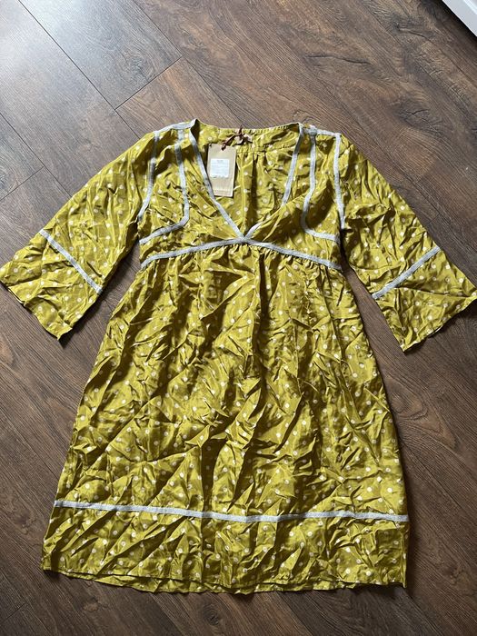 Napapijri сукня жіноча натуральний 100% шовк