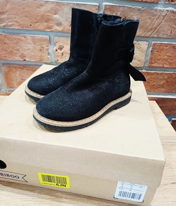 Kozaki skórzane Friboo, rozmiar 26