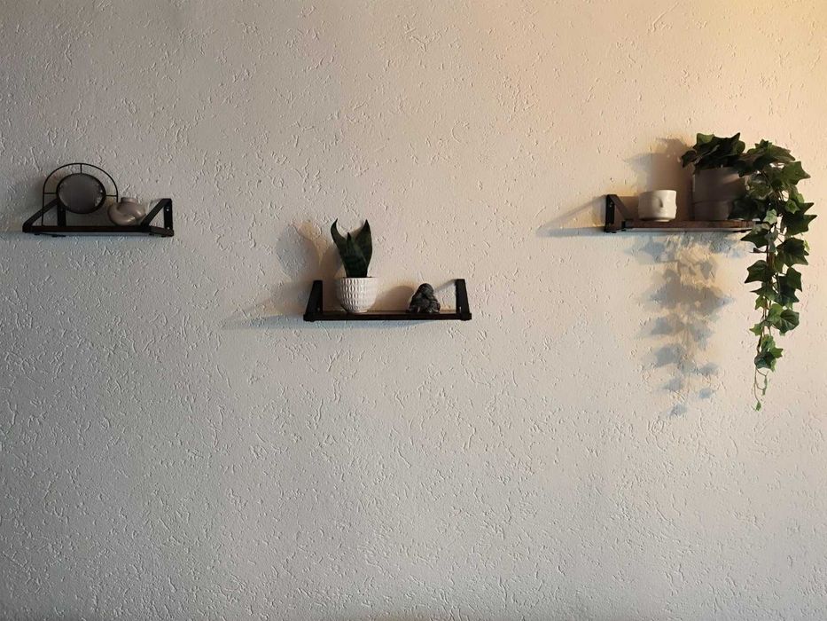 Kwietnik dekoracja ścienna loft 3 sztuki rustykalne zestaw