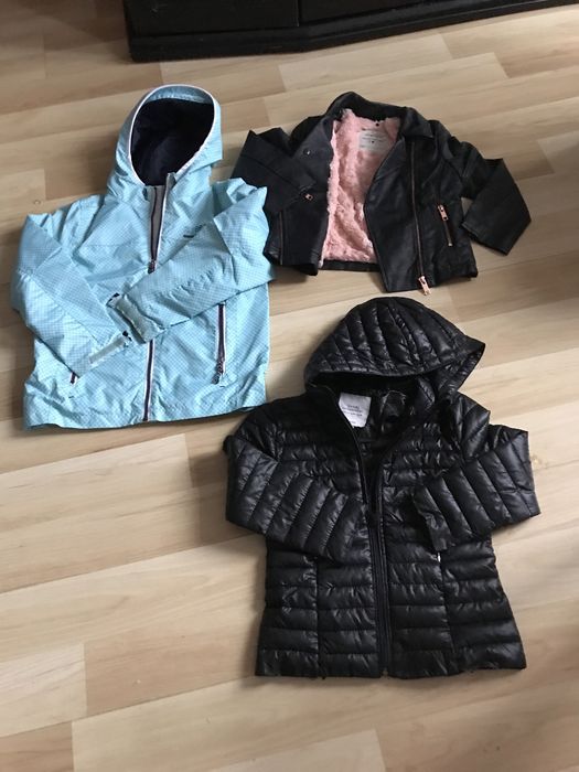 Zestaw kurtek dla diewczynki 122-128
