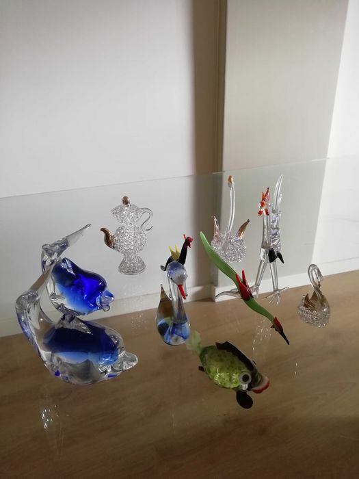 Miniaturas (10)em vidro e cristal