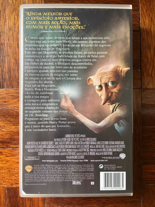VHS Harry Potter and the Chamber of Secrets (2002, Columbus) DUB PT-PT64284222449538121