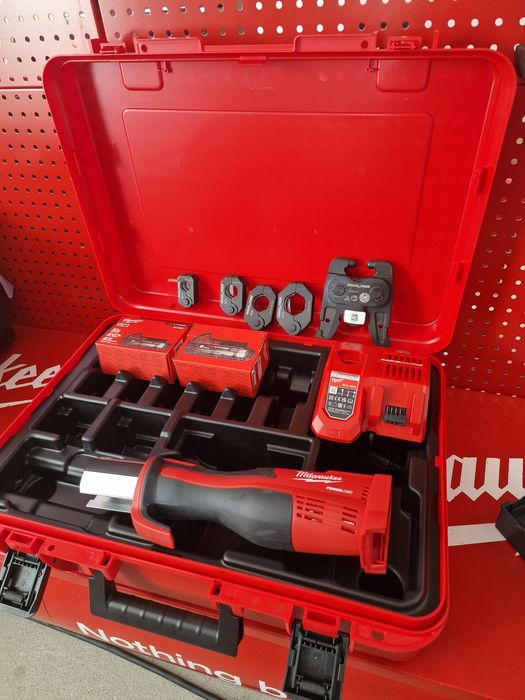 Zestaw Milwaukee M18 BLHPT szczęki kątowe Novopress Profil M