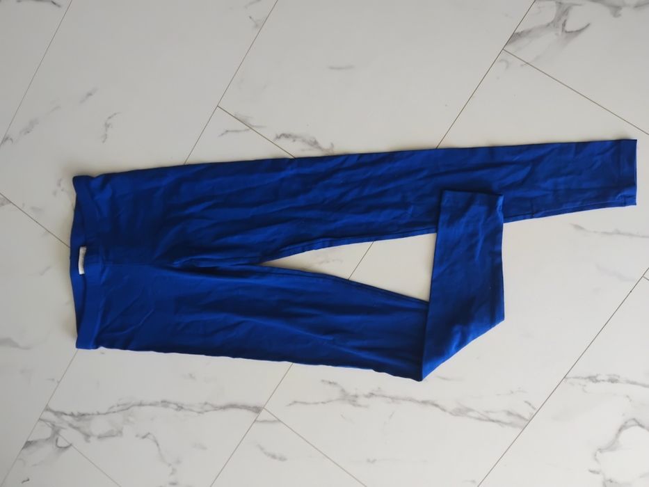 Niebieskie spodnie legginsy leginsy XS 34