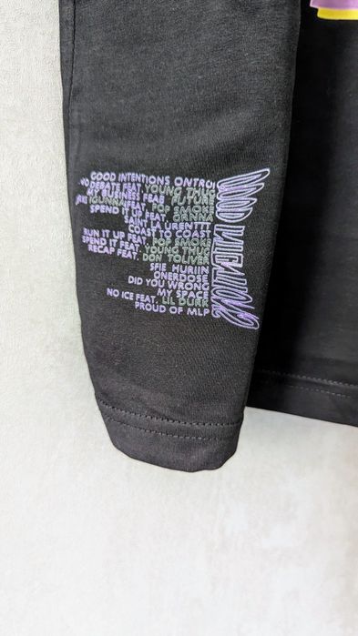 Фиолетовая футболка vlone x nav blackdoves с голубями