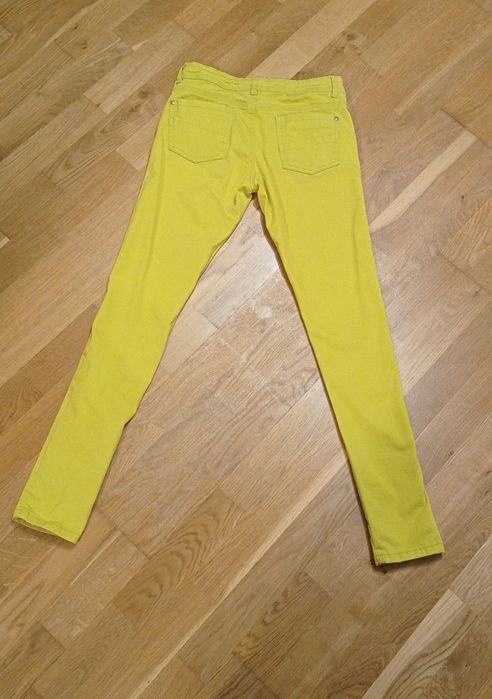 Denim Co. żółte spodnie skinny, r. 36