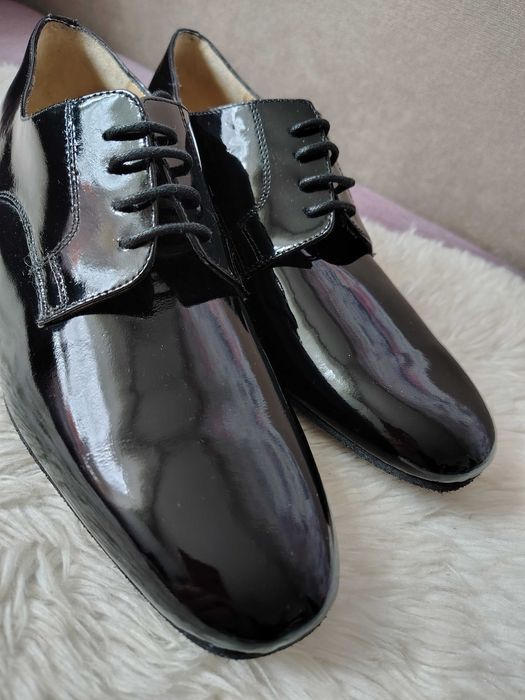 Туфлі танцювальні чоловічі 43,туфлі латина,туфлі танго,туфлі лак танці