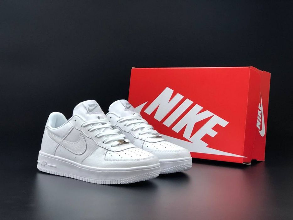 Белые кроссовки Nike Air Force 1 Low white, Найк Аир Форс белыє: 1 750 ...